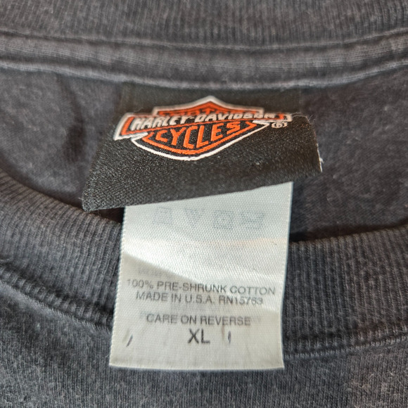 Harley Davidson Urbana IL Flame Graphic XL Hanes Beefy-T Made in USA Collectible - Picture 4 of 8